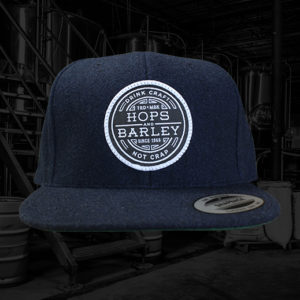 Drink Craft Not Crap Snap Back Hat (Navy) Wool